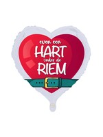 We Fiesta Party Folieballon Hart onder de riem 18 inch / 46 cm