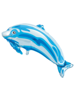 We Fiesta Party Folieballon blauwe dolfijn 31 inch / 80 cm