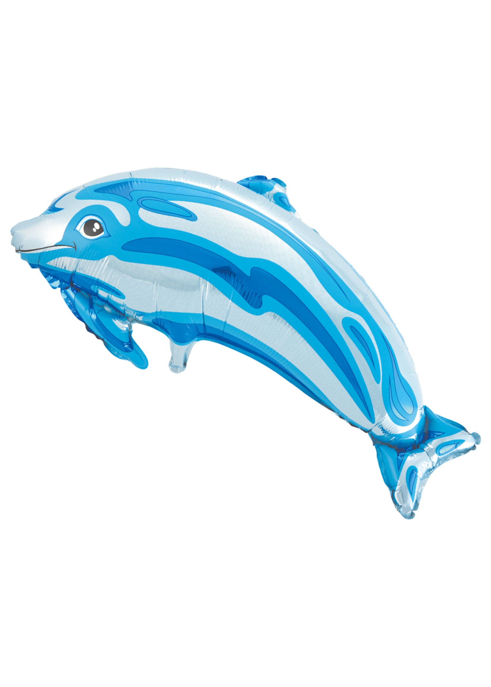 We Fiesta Party Folieballon blauwe dolfijn 31 inch / 80 cm