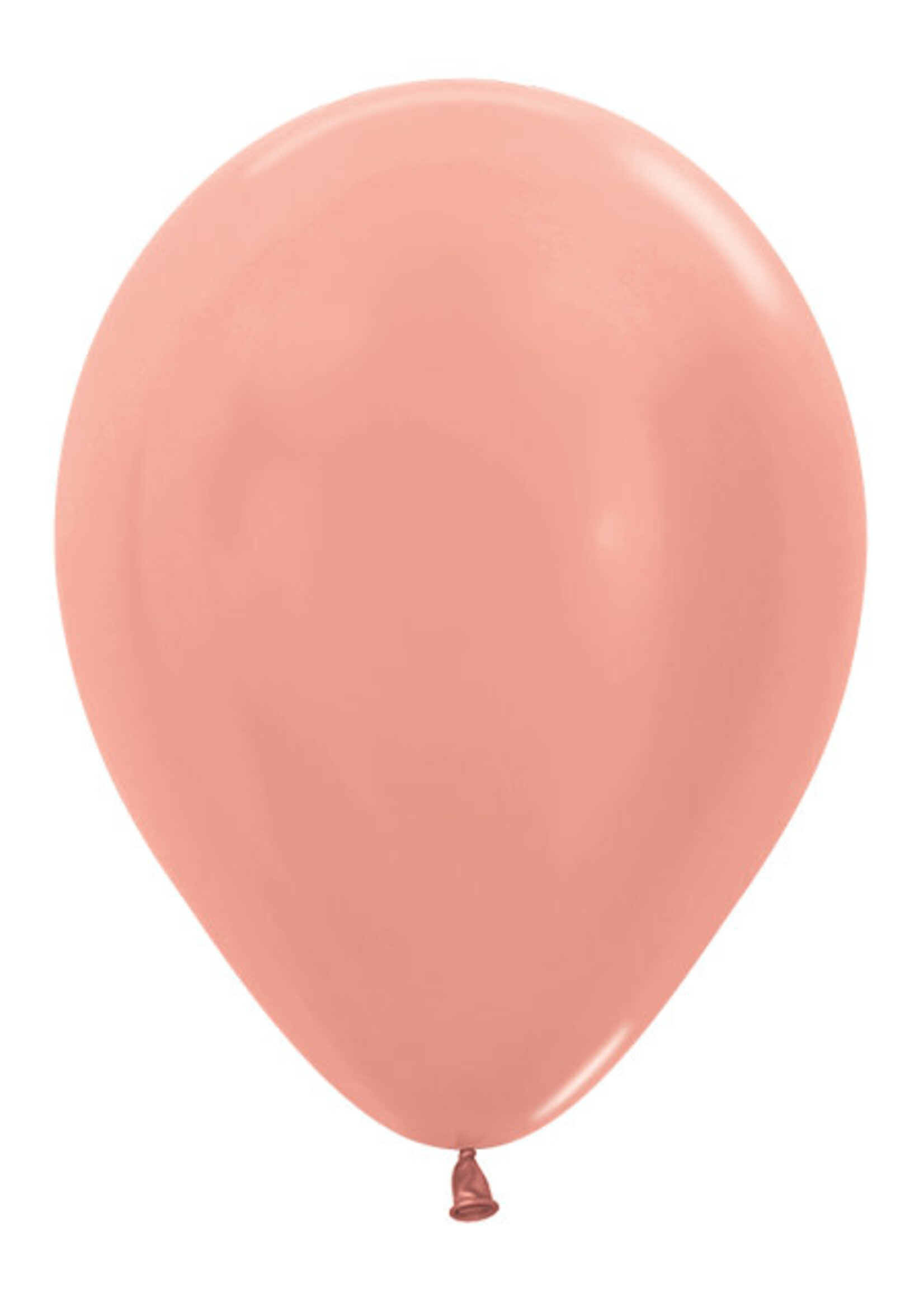 Feestkleding Breda Ballonnen Metallic Rose Gold 569 30cm 50stuks