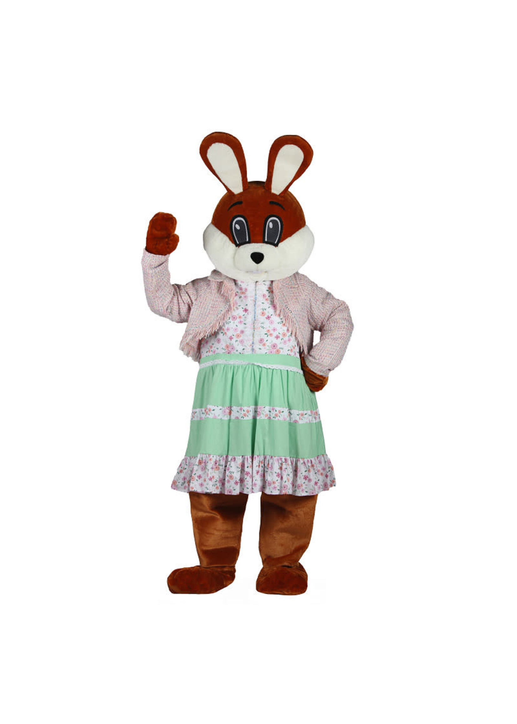 Thetru Jurk en jasje "Paashaas" Dame, Roze