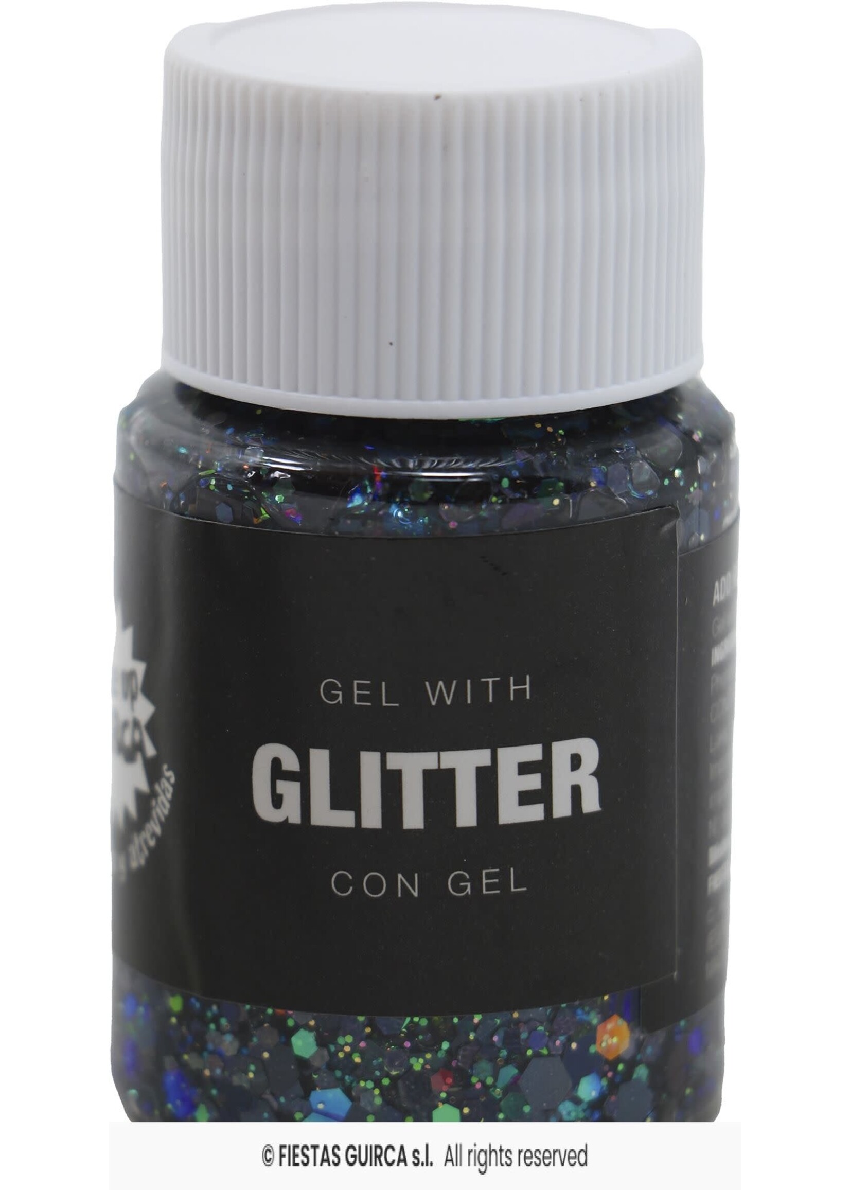 Feestkleding Breda Pot glittergel zwart/multi 20gr