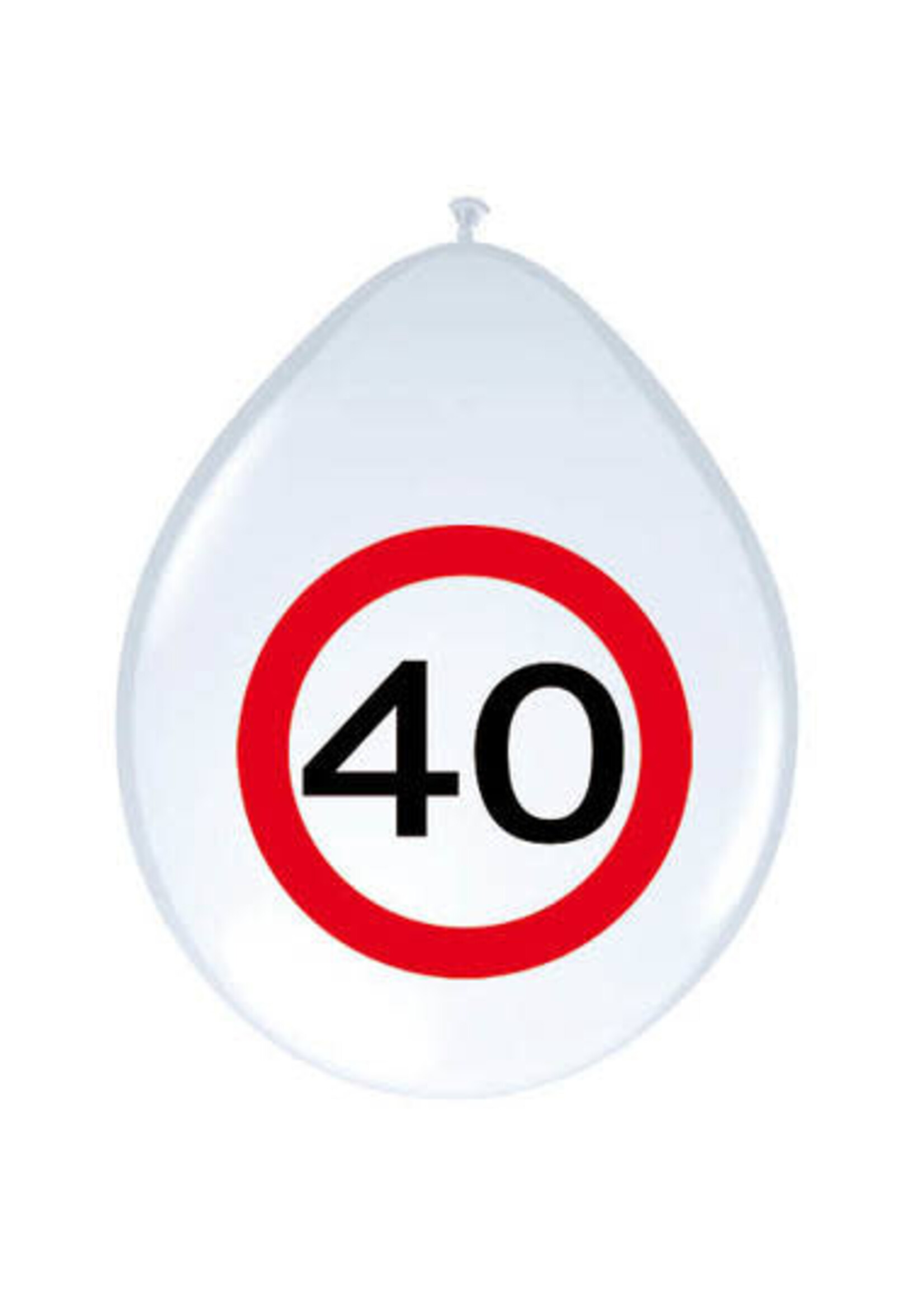 Feestkleding Breda Ballonnen Verkeersbord 40 jaar
