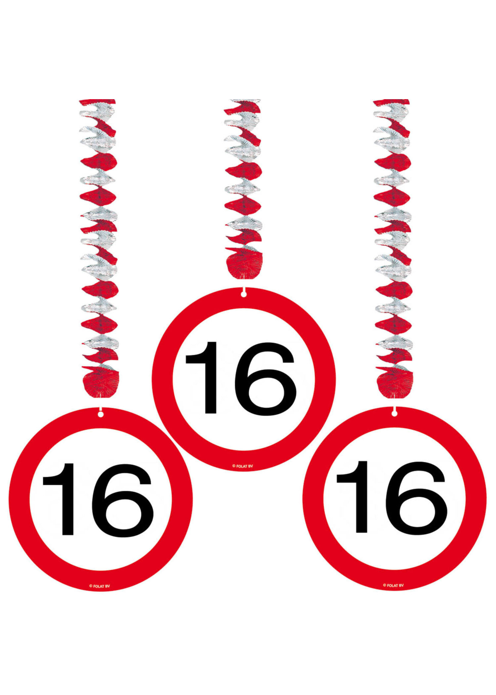 Feestkleding Breda Hangdecoratie Verkeersbord 16