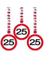 Folat Hangdecoratie verkeersbord 25