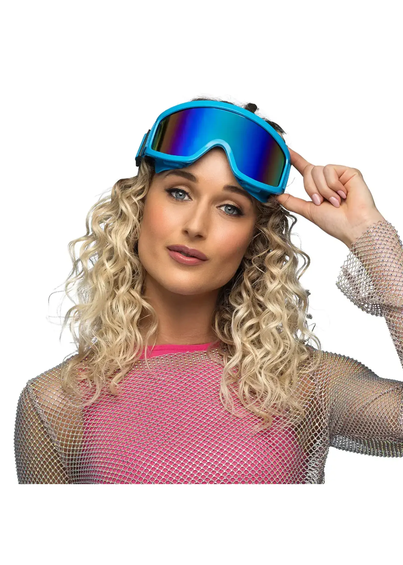 Boland Skibril neonblauw UV