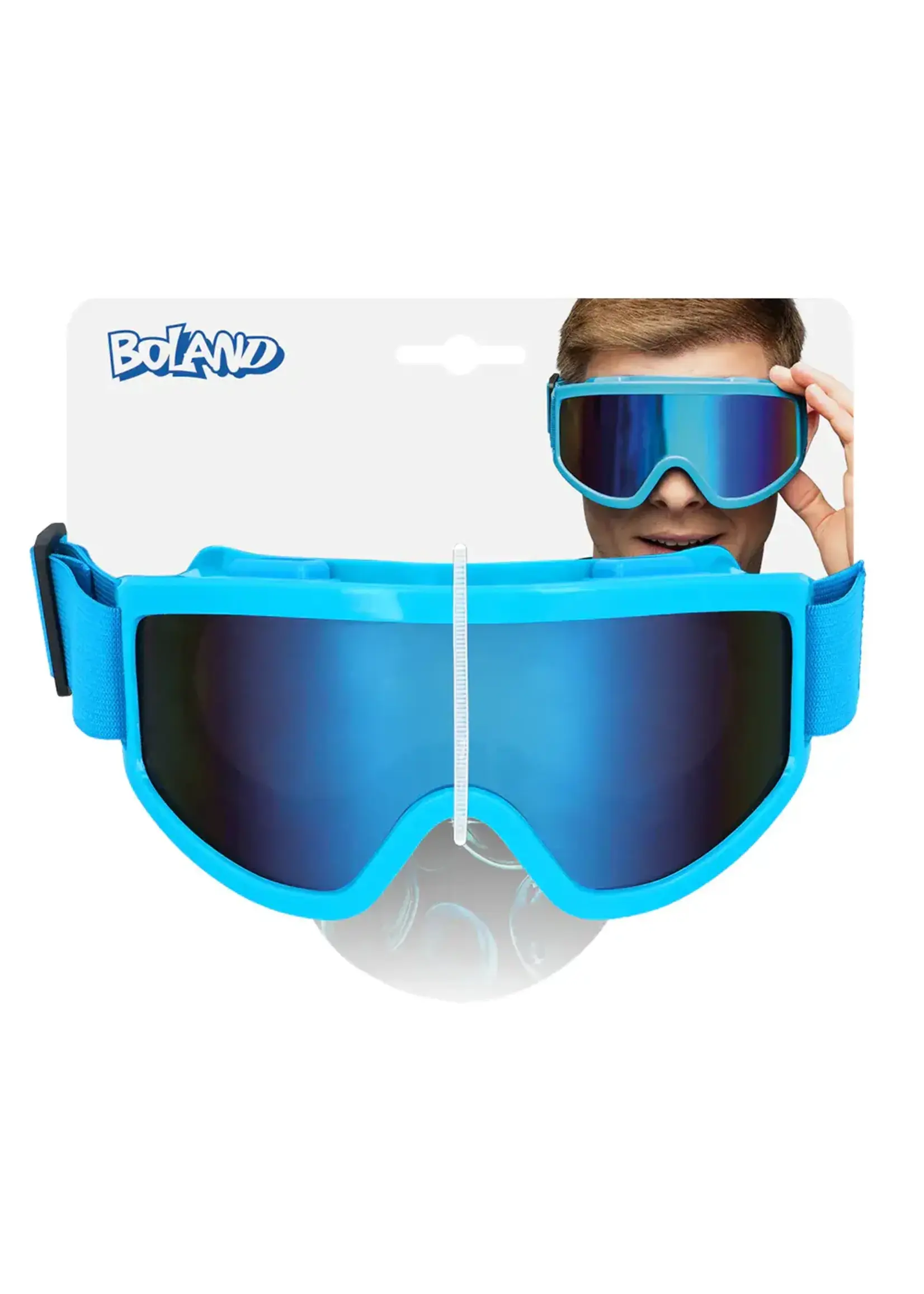 Boland Skibril neonblauw UV