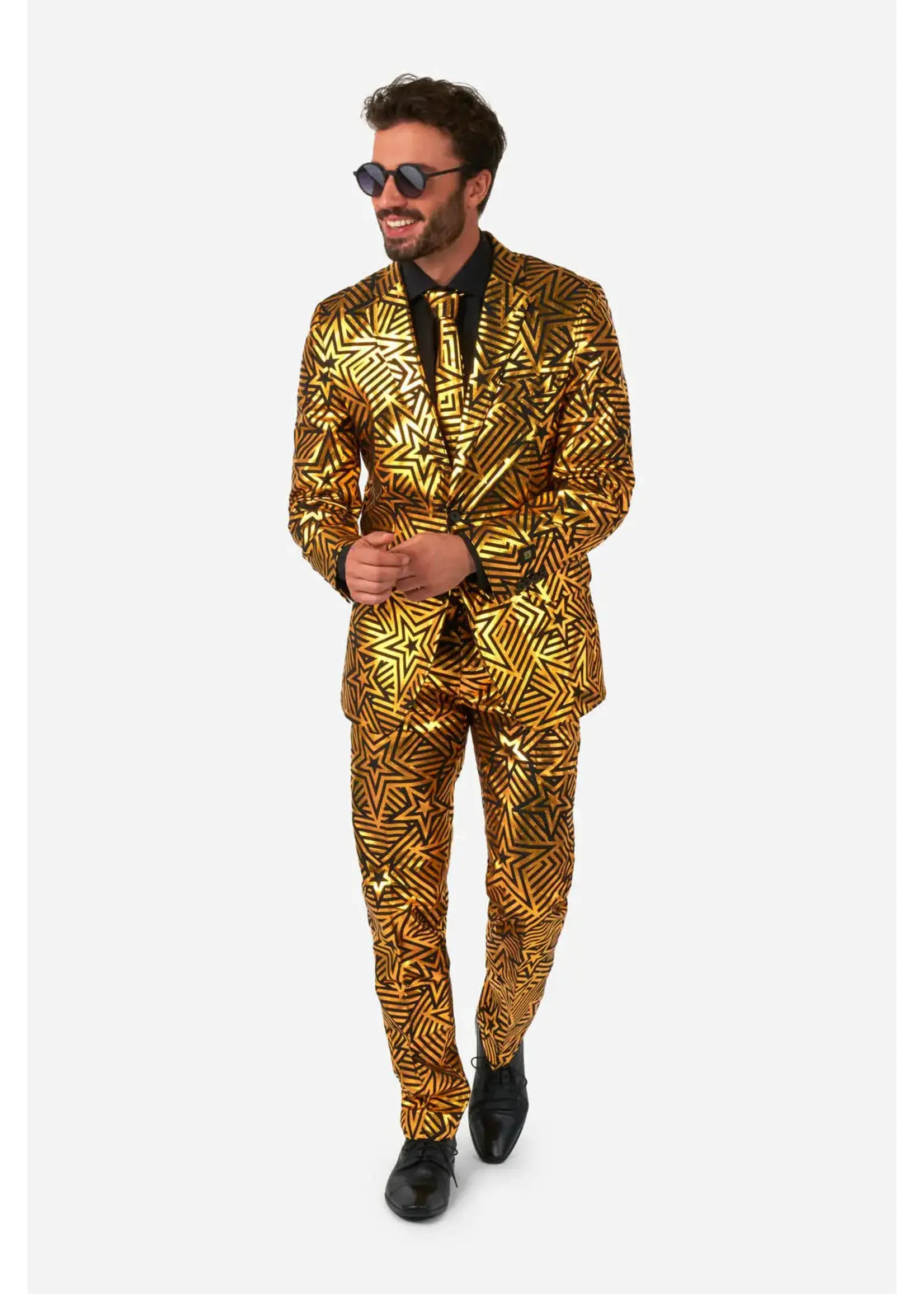 OppoSuits OppoSuits Golden Geo Star Heren kostuum