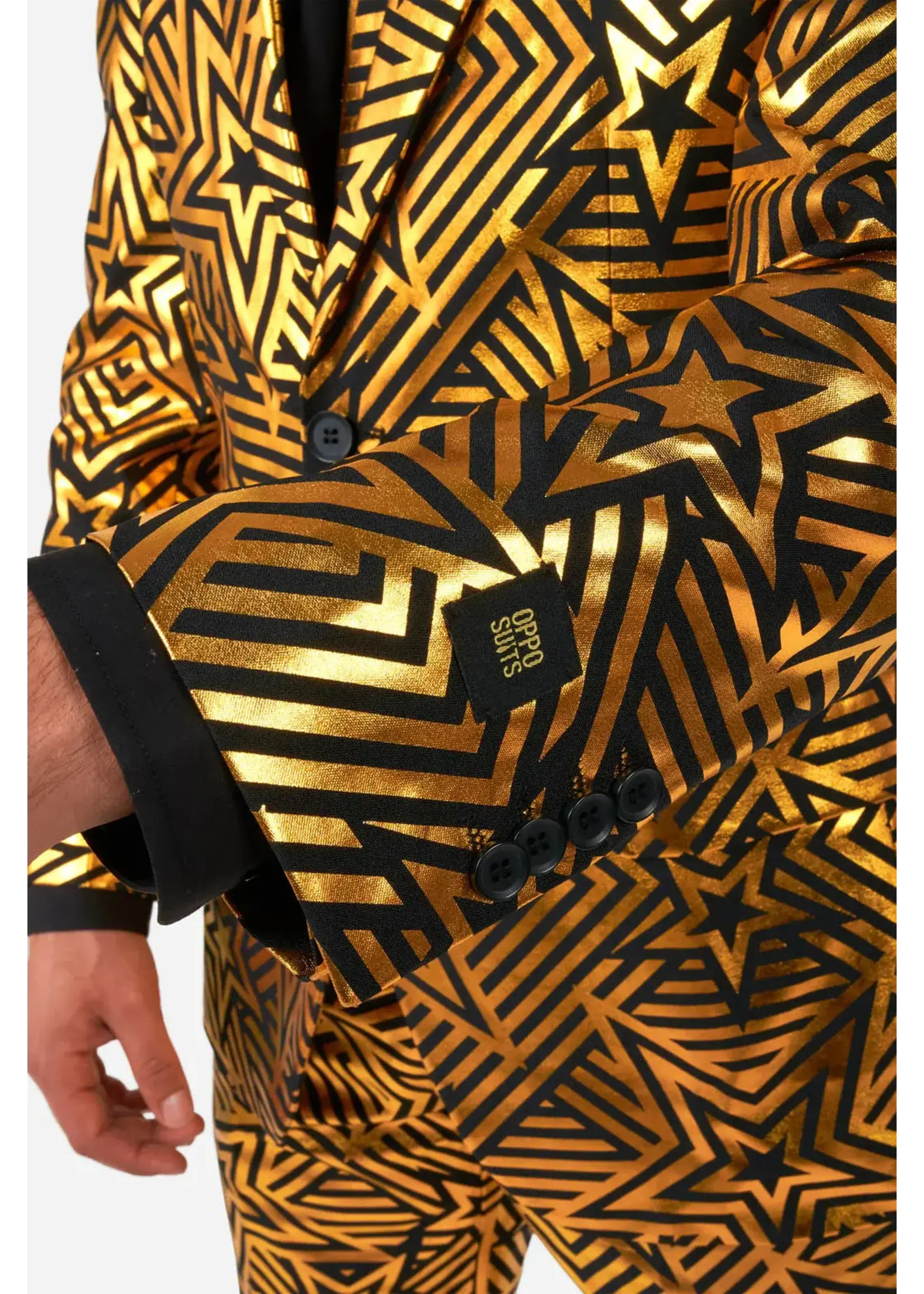 OppoSuits OppoSuits Golden Geo Star Heren kostuum