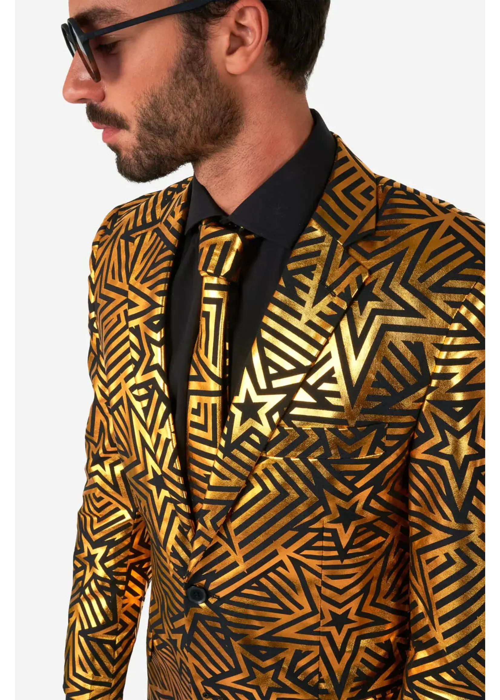 OppoSuits OppoSuits Golden Geo Star Heren kostuum