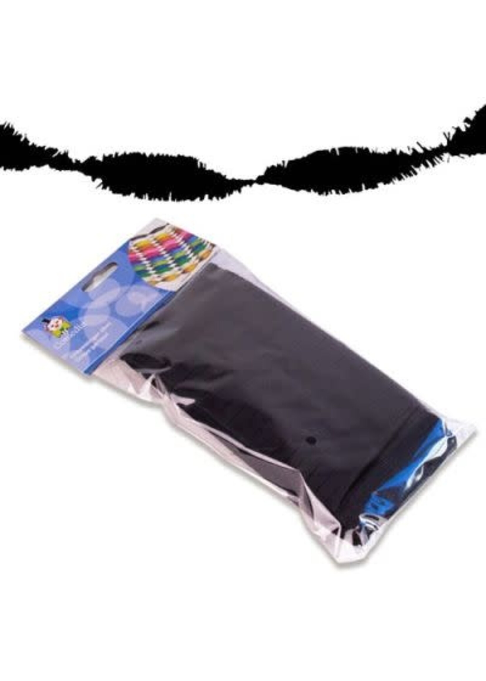 Haza-Witbaard Crêpeslinger zwart (6m)