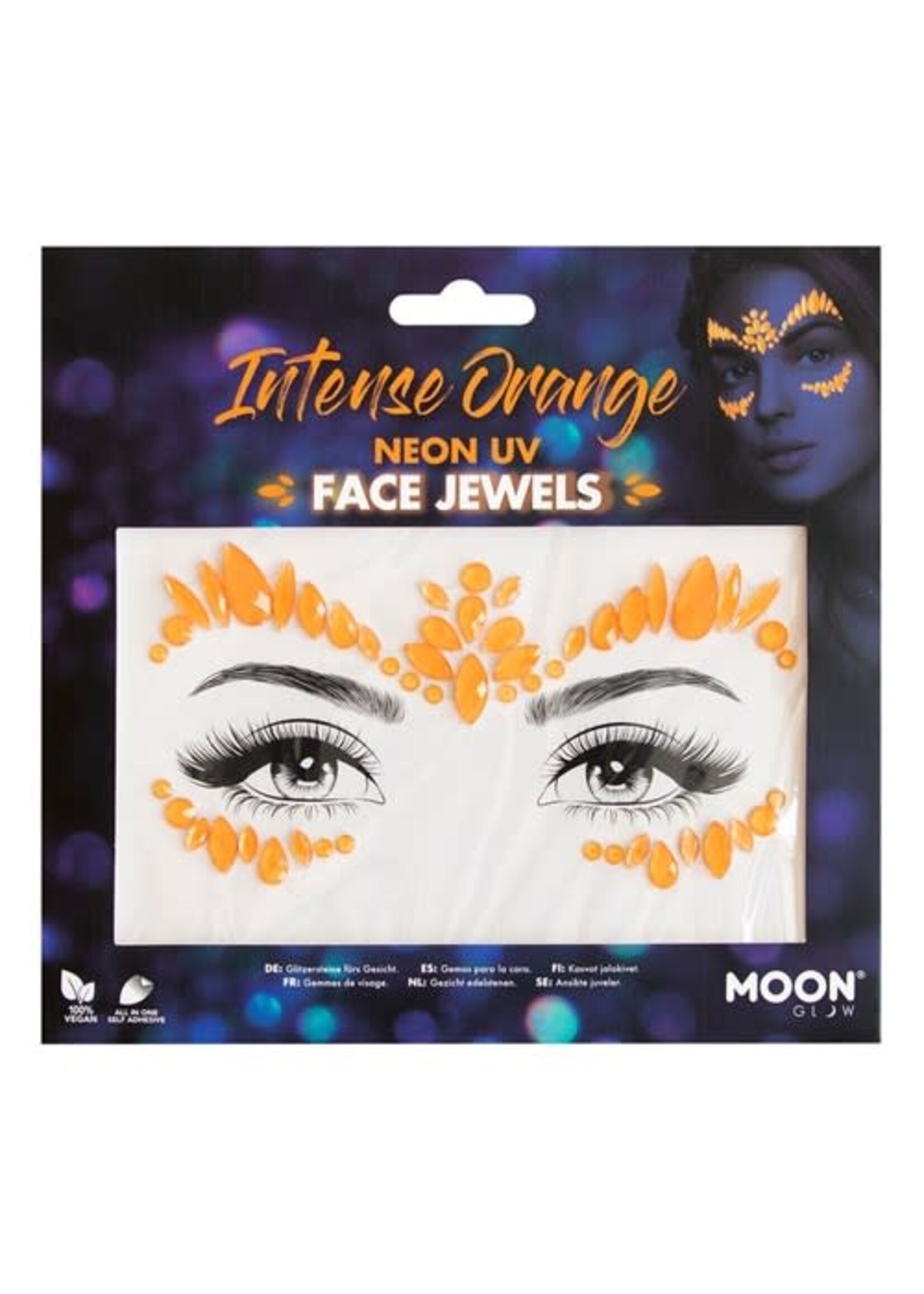 Haza-Witbaard Face jewels Intense Orange neon uv