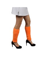 Haza-Witbaard Beenwarmers softy fluor oranje