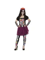 Fiestas Guirca Kostuum Flower Catrina