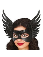Fiestas Guirca Zwart Venetiaans Vleugelmasker