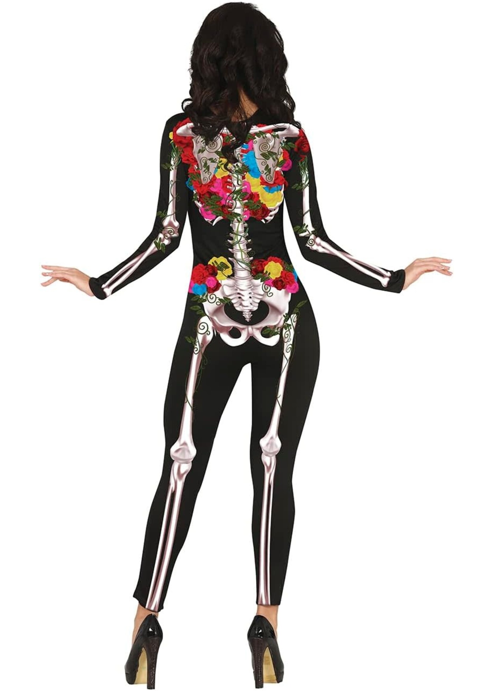 Fiestas Guirca Jumpsuit Day of the Dead Kleurrijk Skelet
