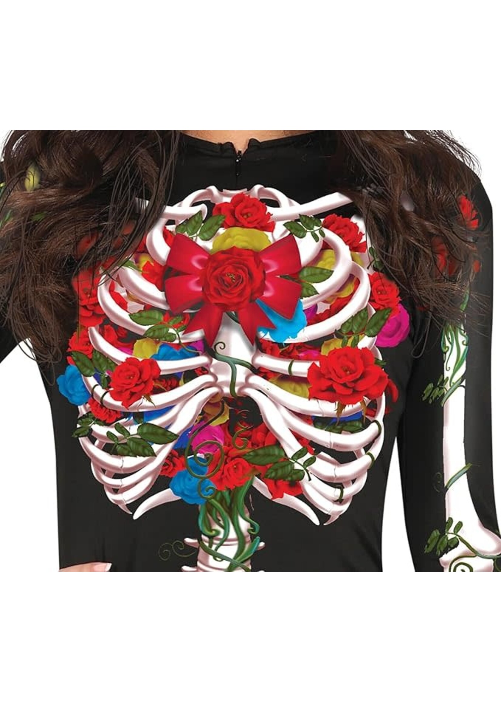 Fiestas Guirca Jumpsuit Day of the Dead Kleurrijk Skelet