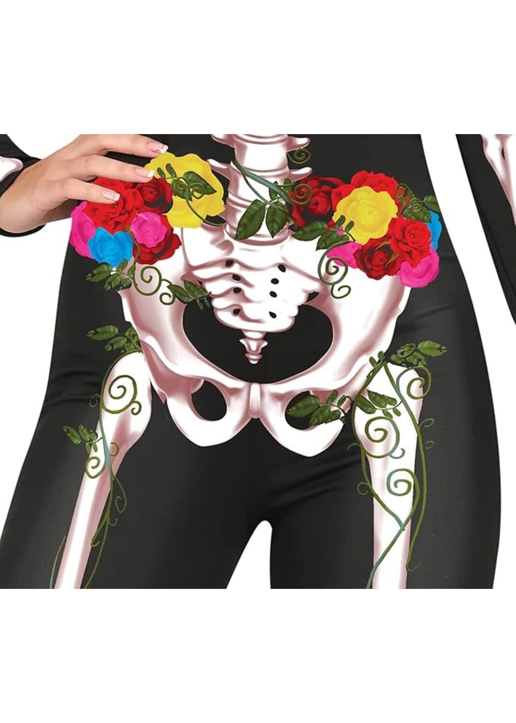 Fiestas Guirca Jumpsuit Day of the Dead Kleurrijk Skelet