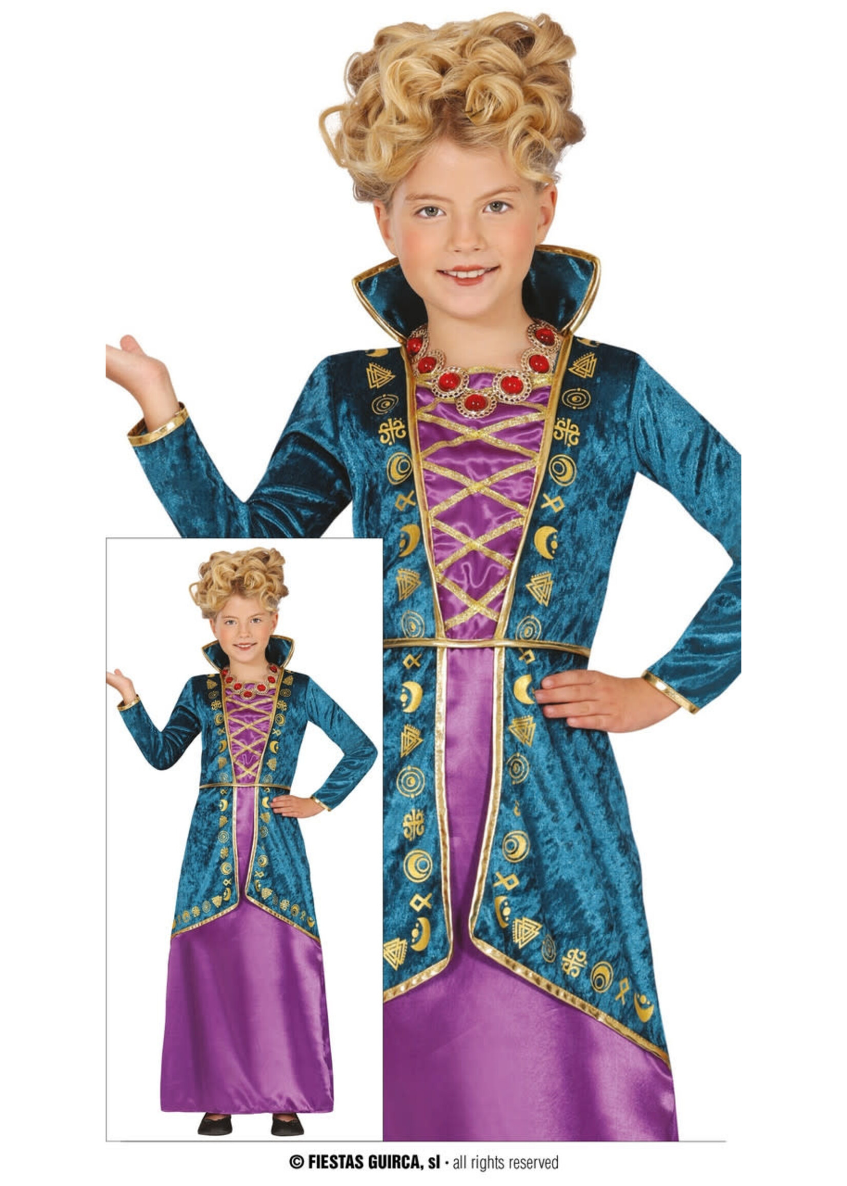 Fiestas Guirca Sprookjes heks blauw / paars kind