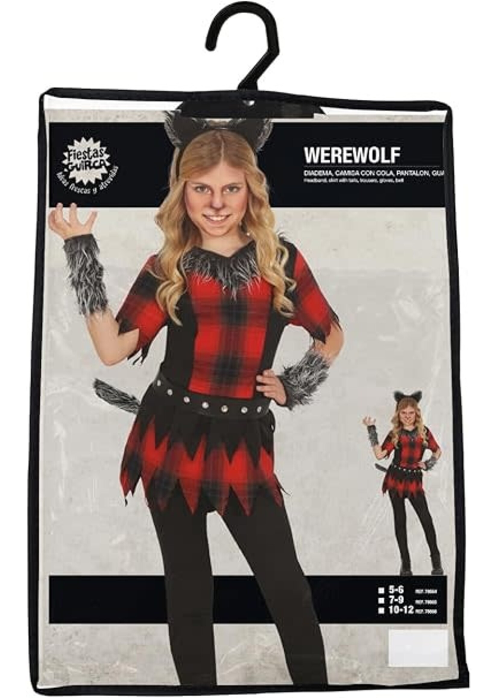 Fiestas Guirca Kostuum Weerwolf Meisje Halloween