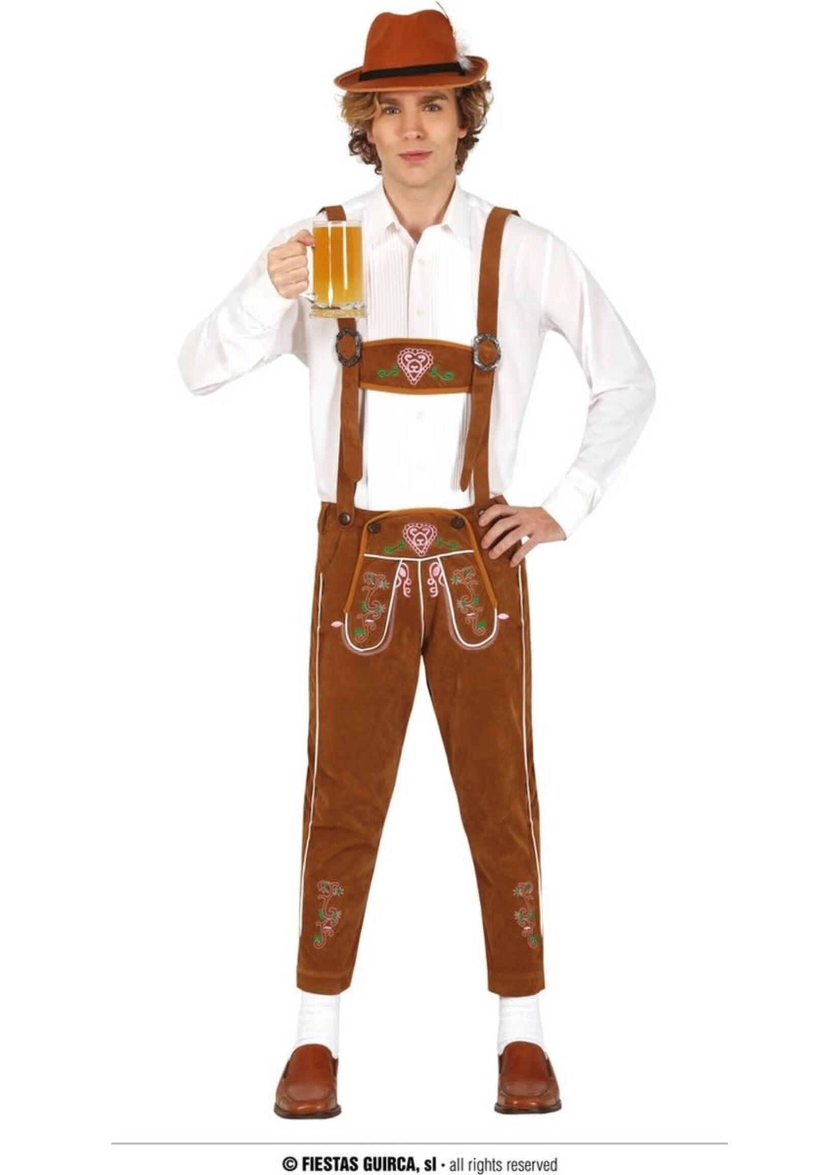 Fiestas Guirca Tiroler broek bruin