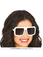 Fiestas Guirca Bril wit vierkant