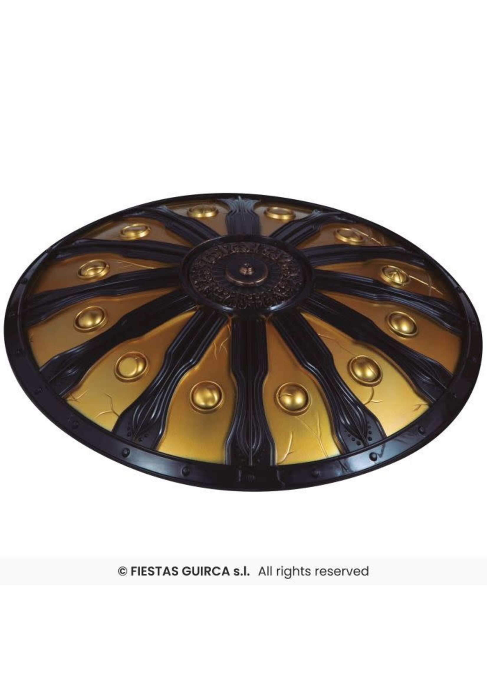 Fiestas Guirca Schild Spartaan Goudzwart