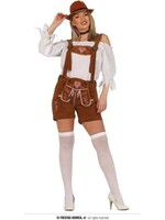 Fiestas Guirca Bruine Lederhose Vrouwen