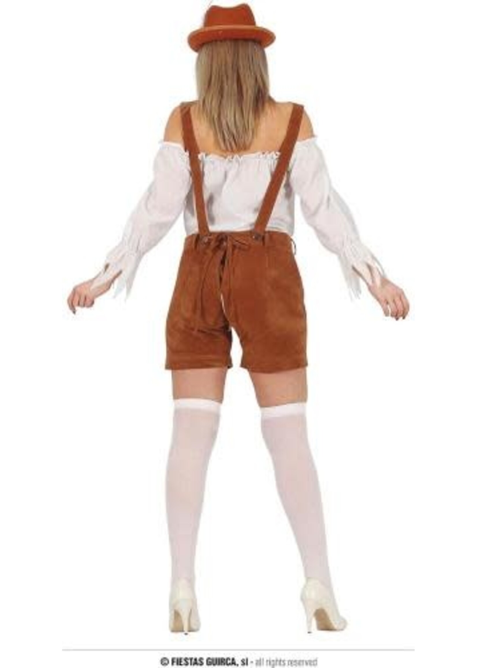 Fiestas Guirca Lederhose vrouw bruin