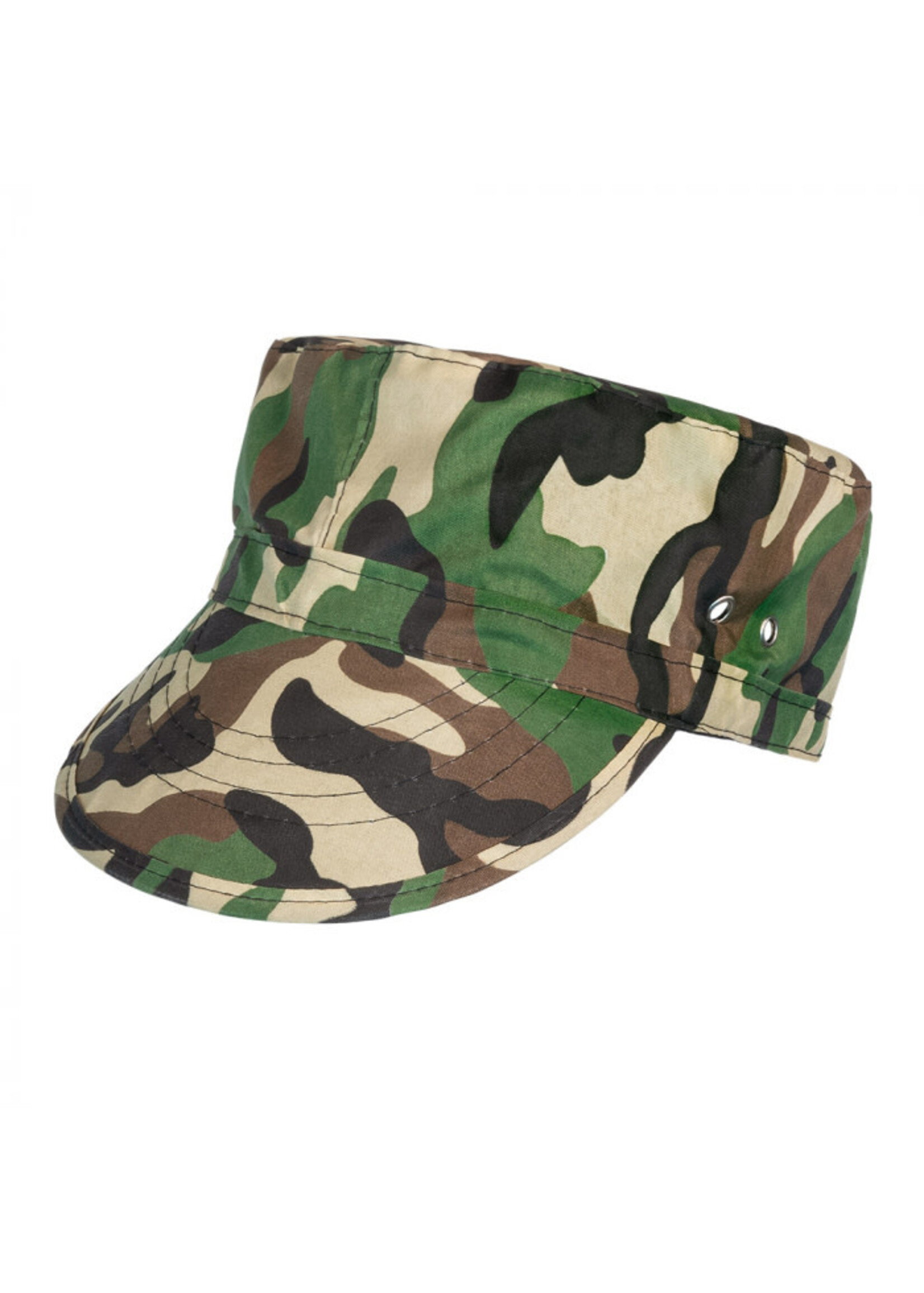 Feestkleding Breda Legergroene Camouflage Soldaten Pet