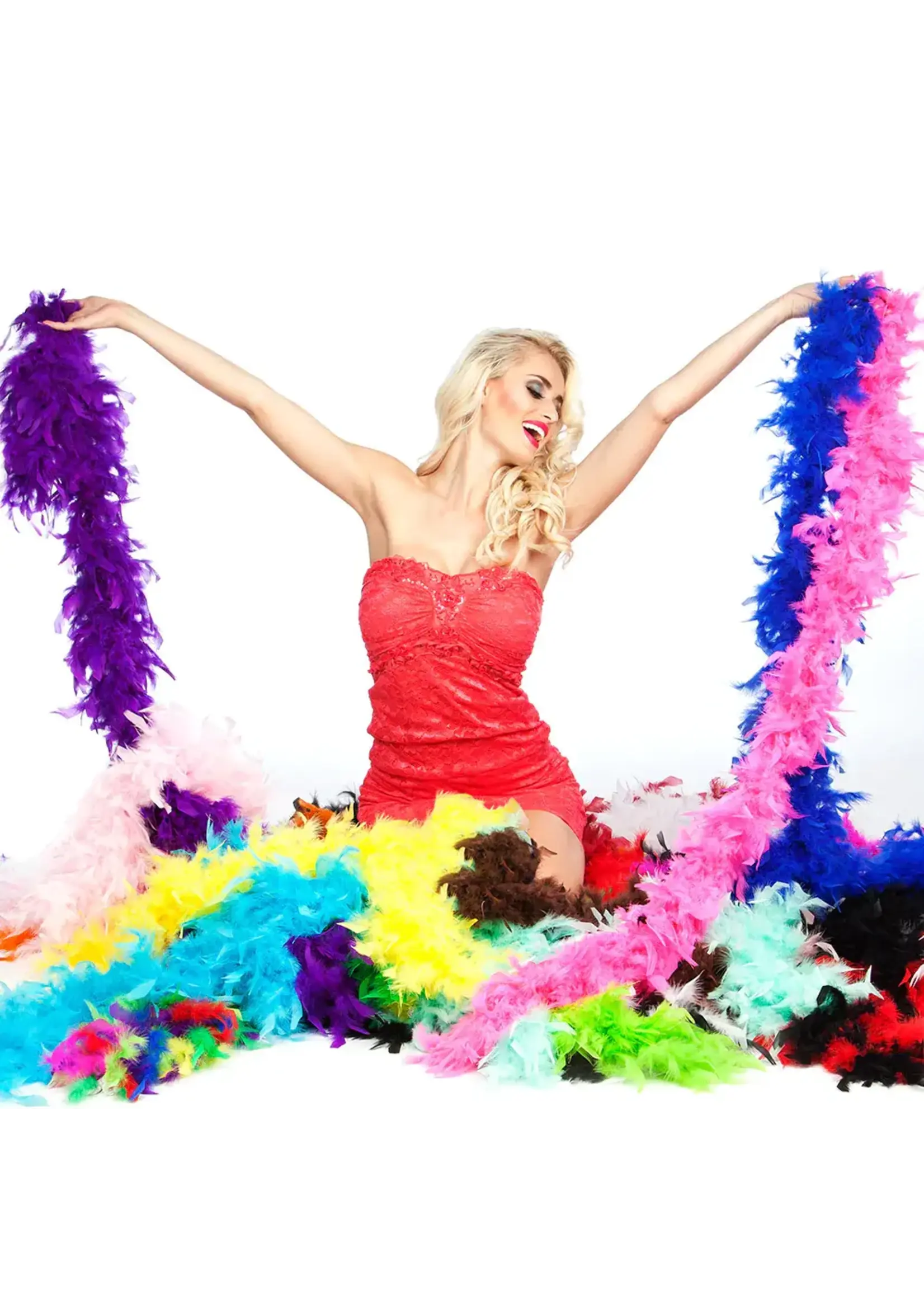 Boland Boa 50 g roze UV (180 cm)