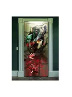 Fiestas Guirca Halloween decoratie kettingzaag deurposter