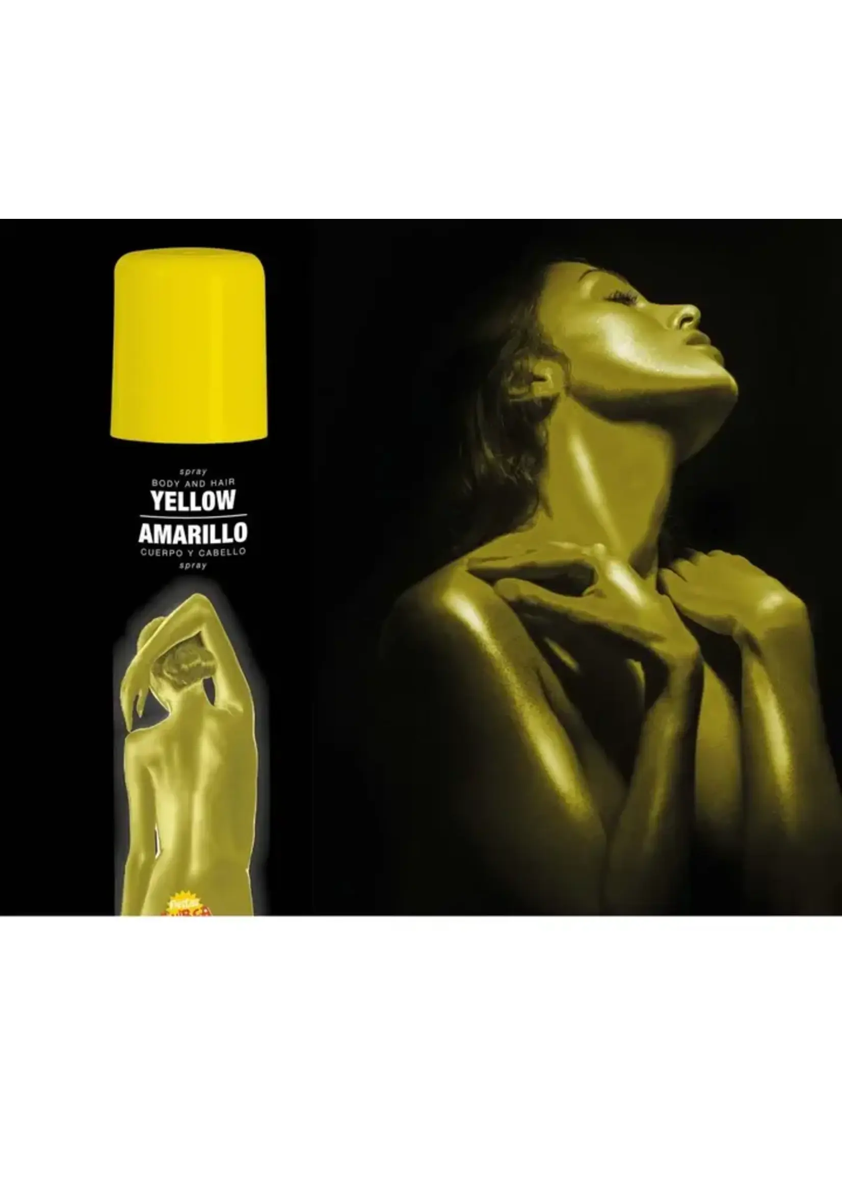 Fiestas Guirca Hair and Body Spray Geel 75 ml