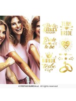 Fiestas Guirca Tattoo bruid goud