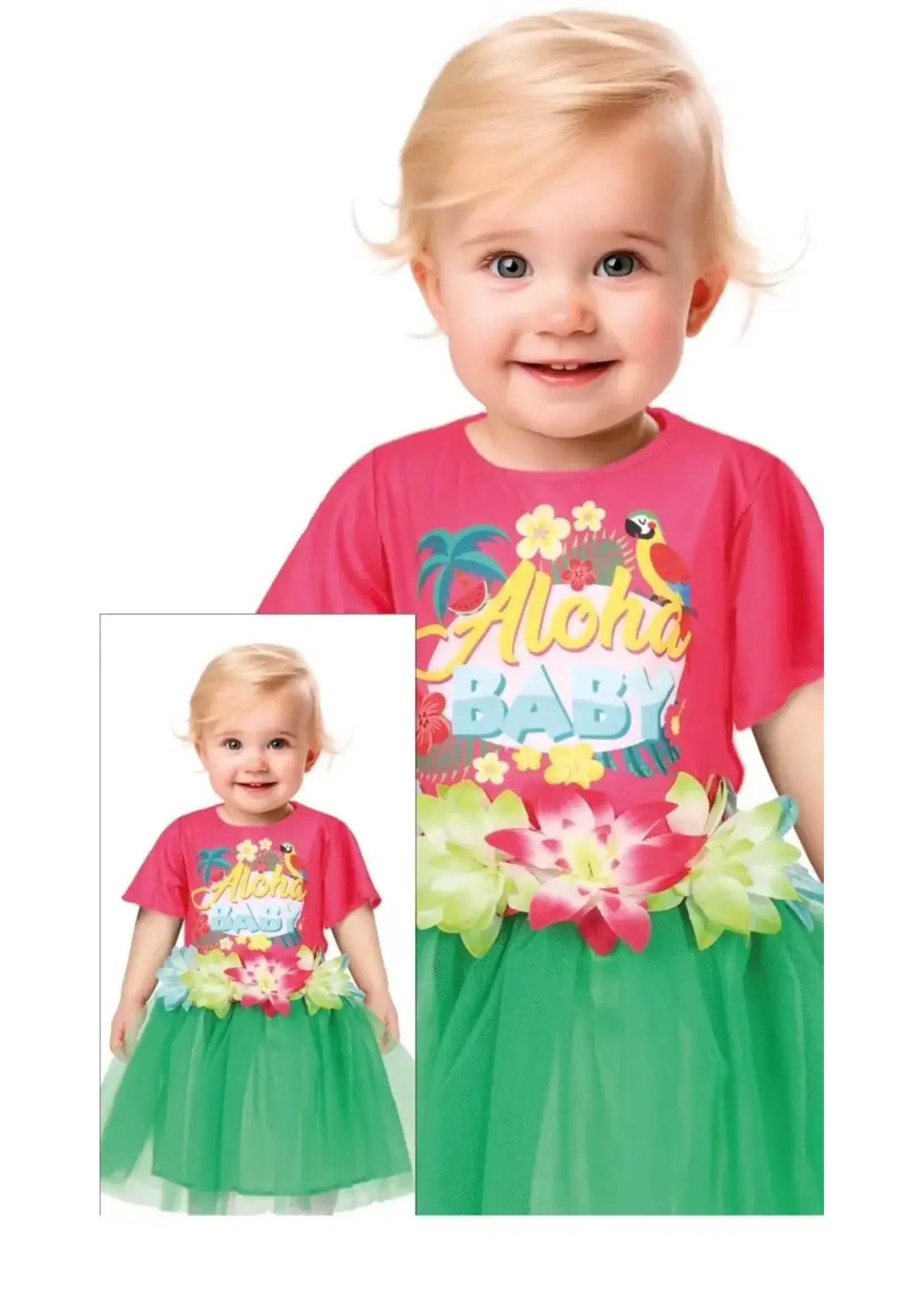 Fiestas Guirca Kinderkostuum Aloha Tropische Jurk