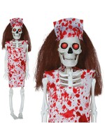 Fiestas Guirca Halloween decoratie verpleegster skelet