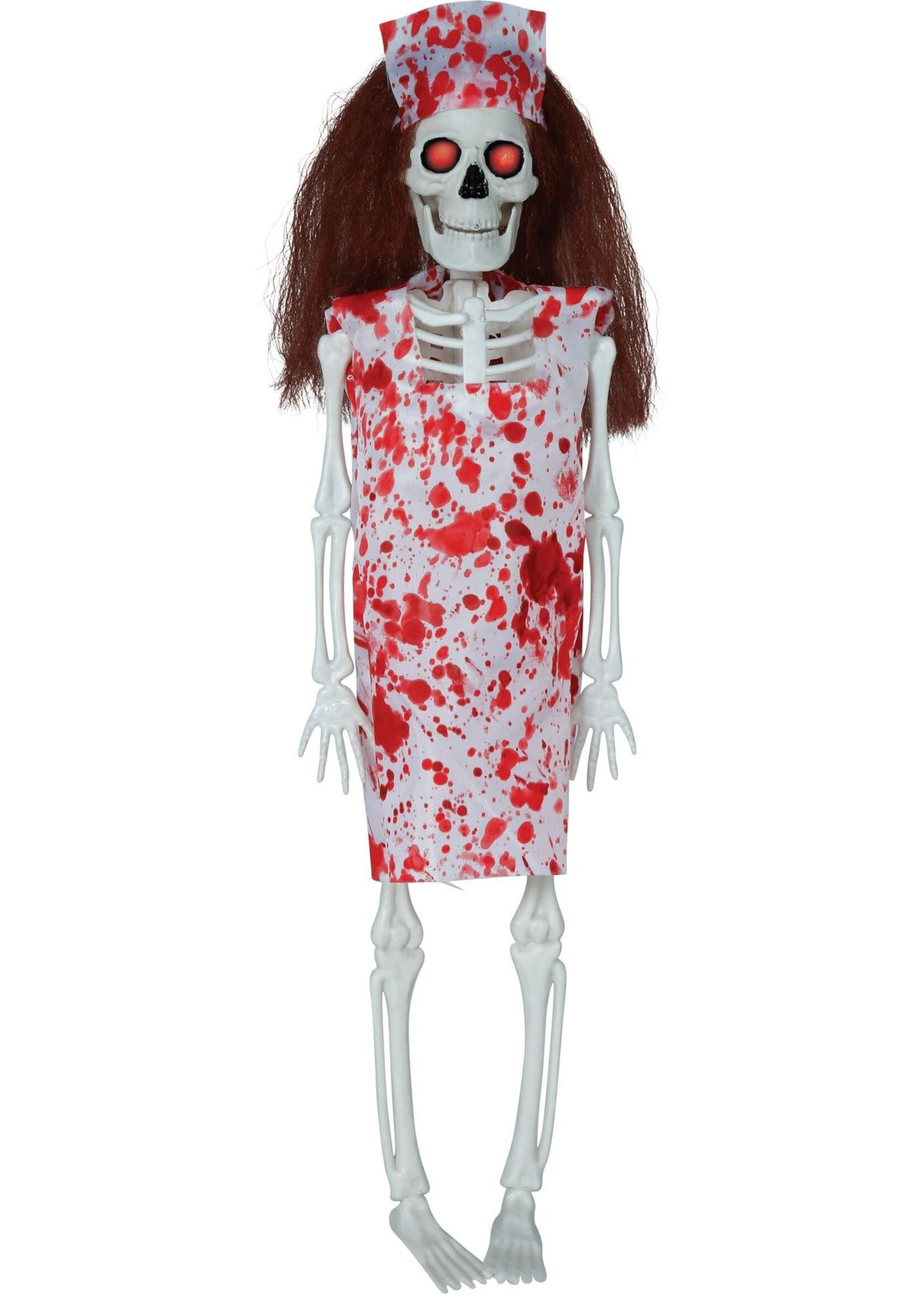 Fiestas Guirca Halloween decoratie verpleegster skelet