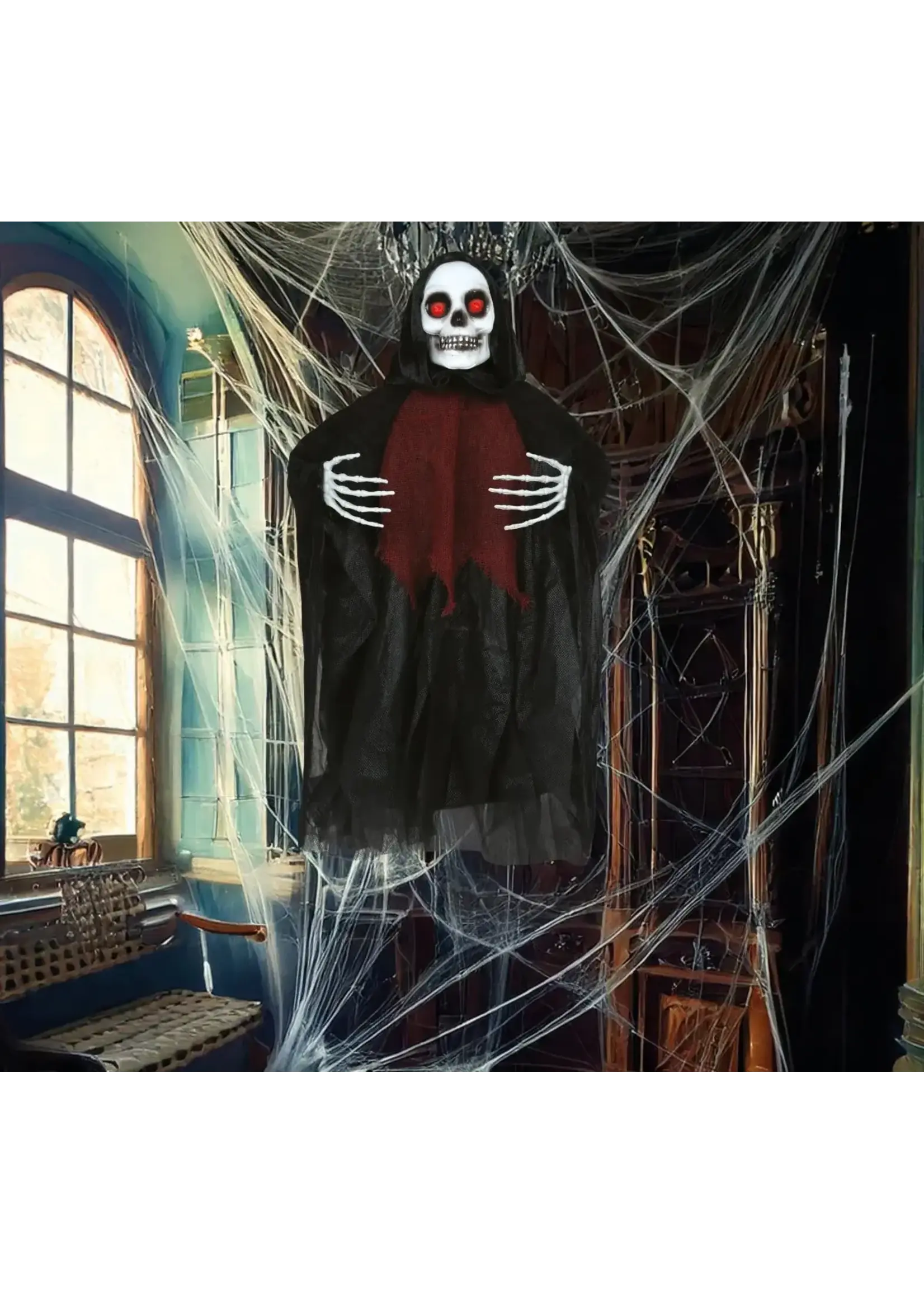 Fiestas Guirca Halloween Skelet met Licht, Geluid en Beweging