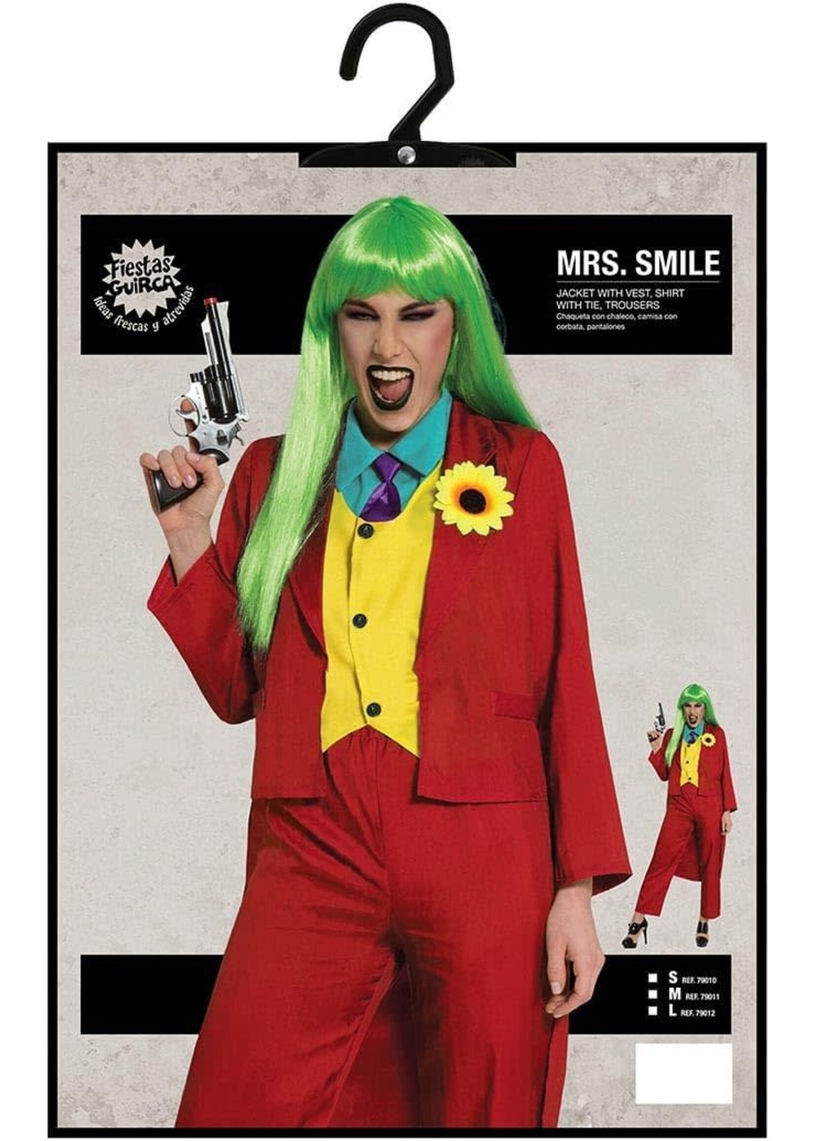 Fiestas Guirca Halloweenkostuum Mevrouw Smile