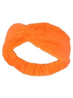 Haza-Witbaard Haarband faux fur fluor oranje