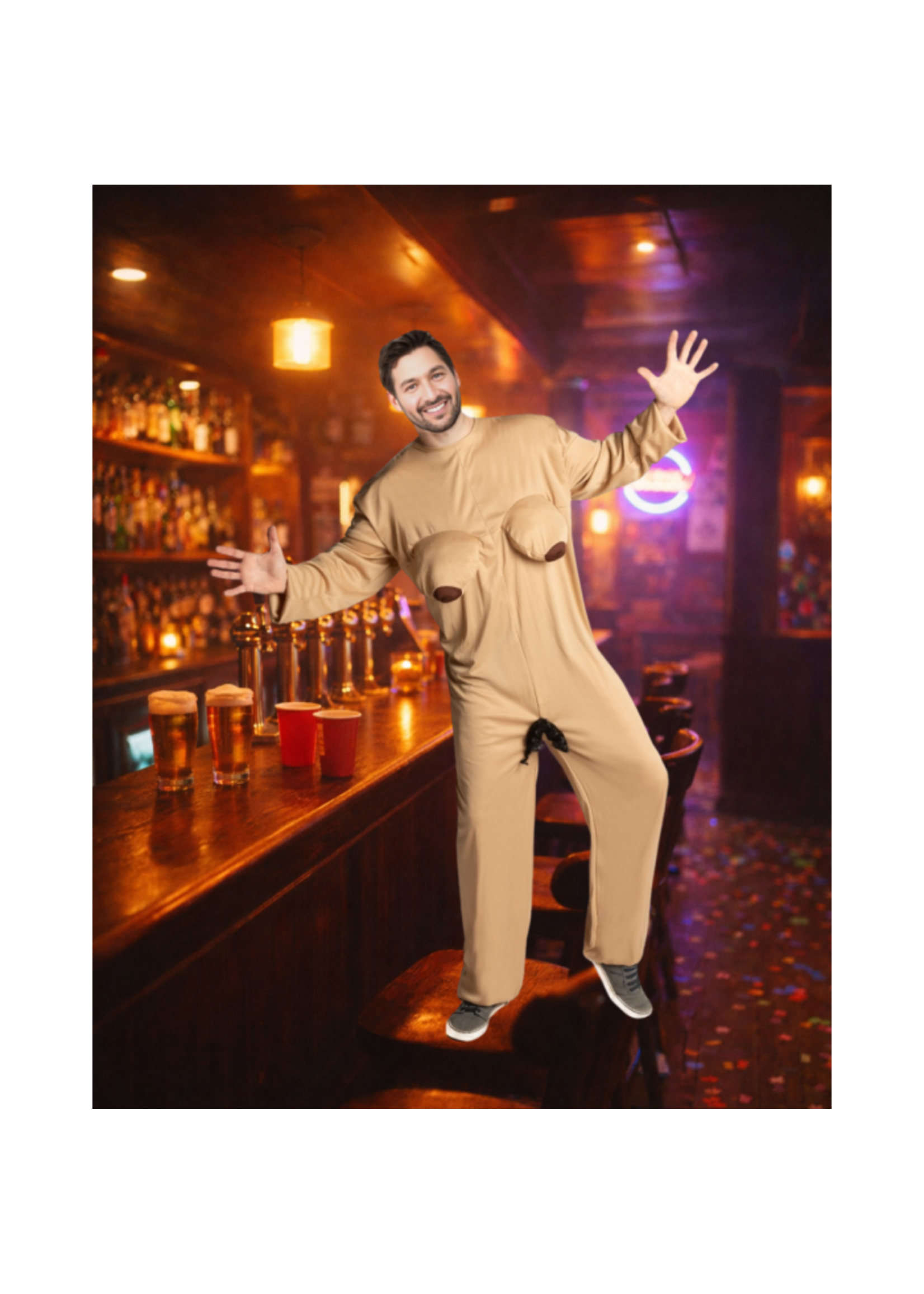 Feestkleding Breda Naakte Vrouw Kostuum - One-Size