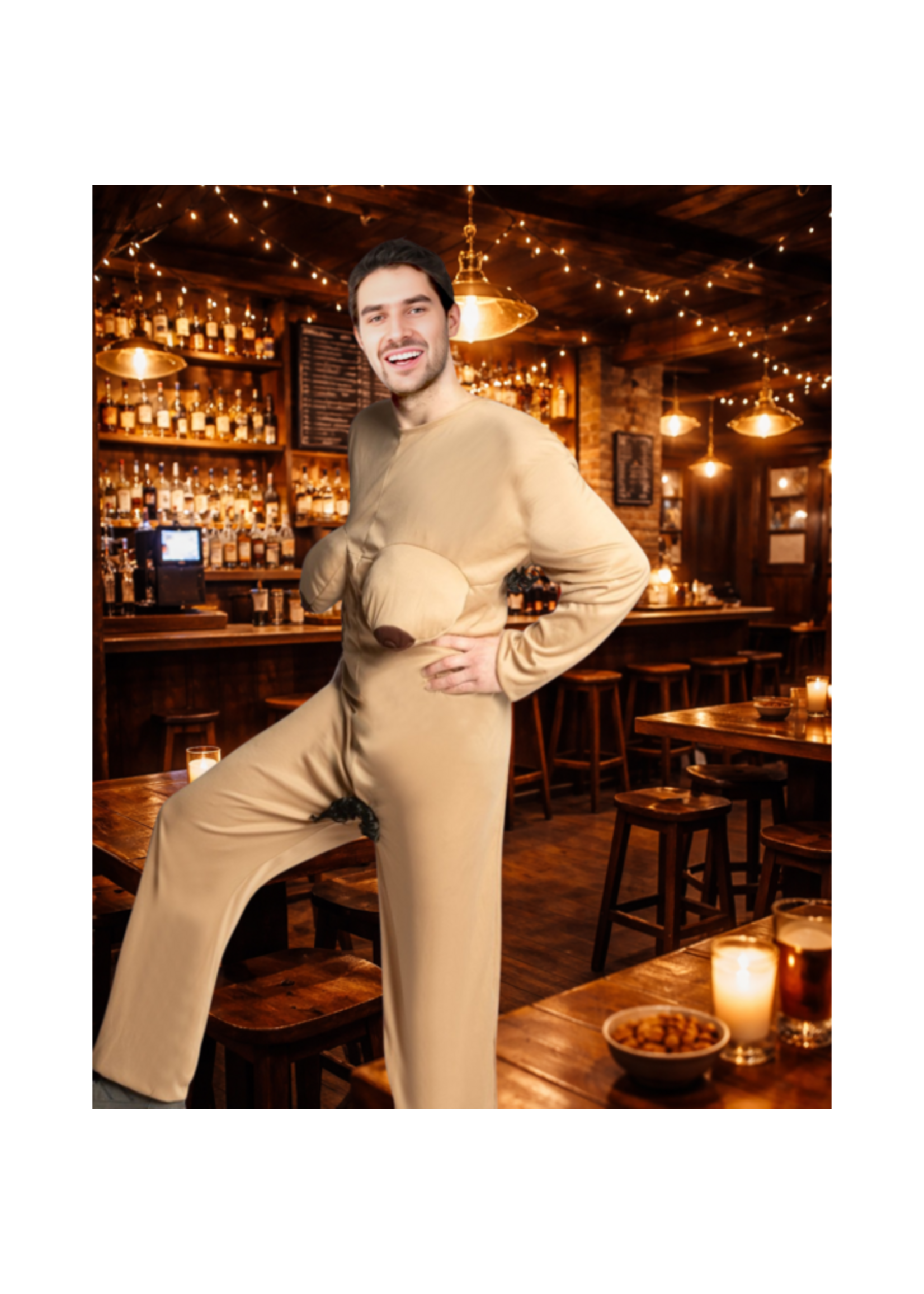 Feestkleding Breda Kostuum naakte vrouw one-size
