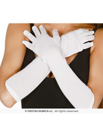 Feestkleding Breda Handschoen lang wit