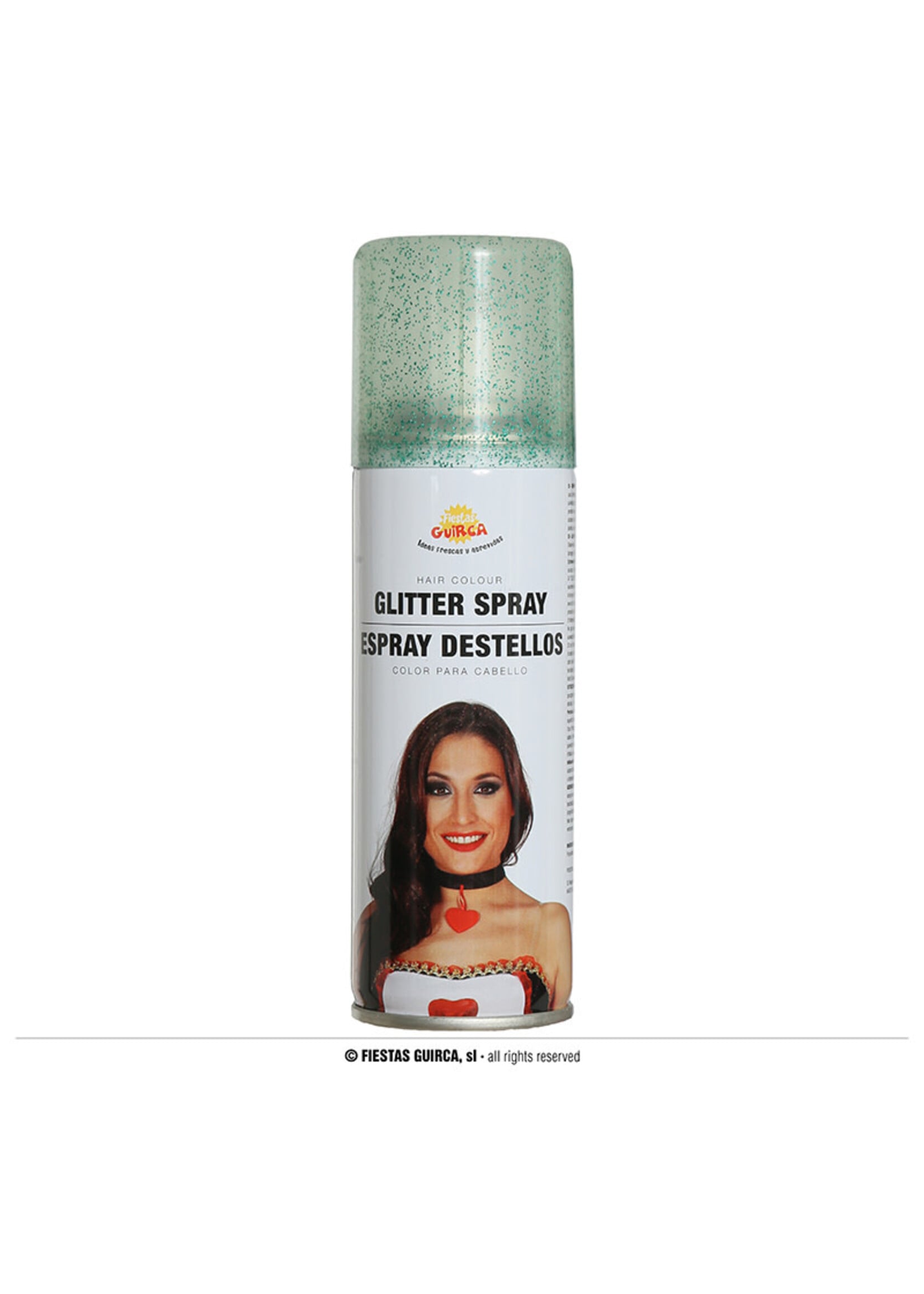 Fiestas Guirca Haarspray groen glitter