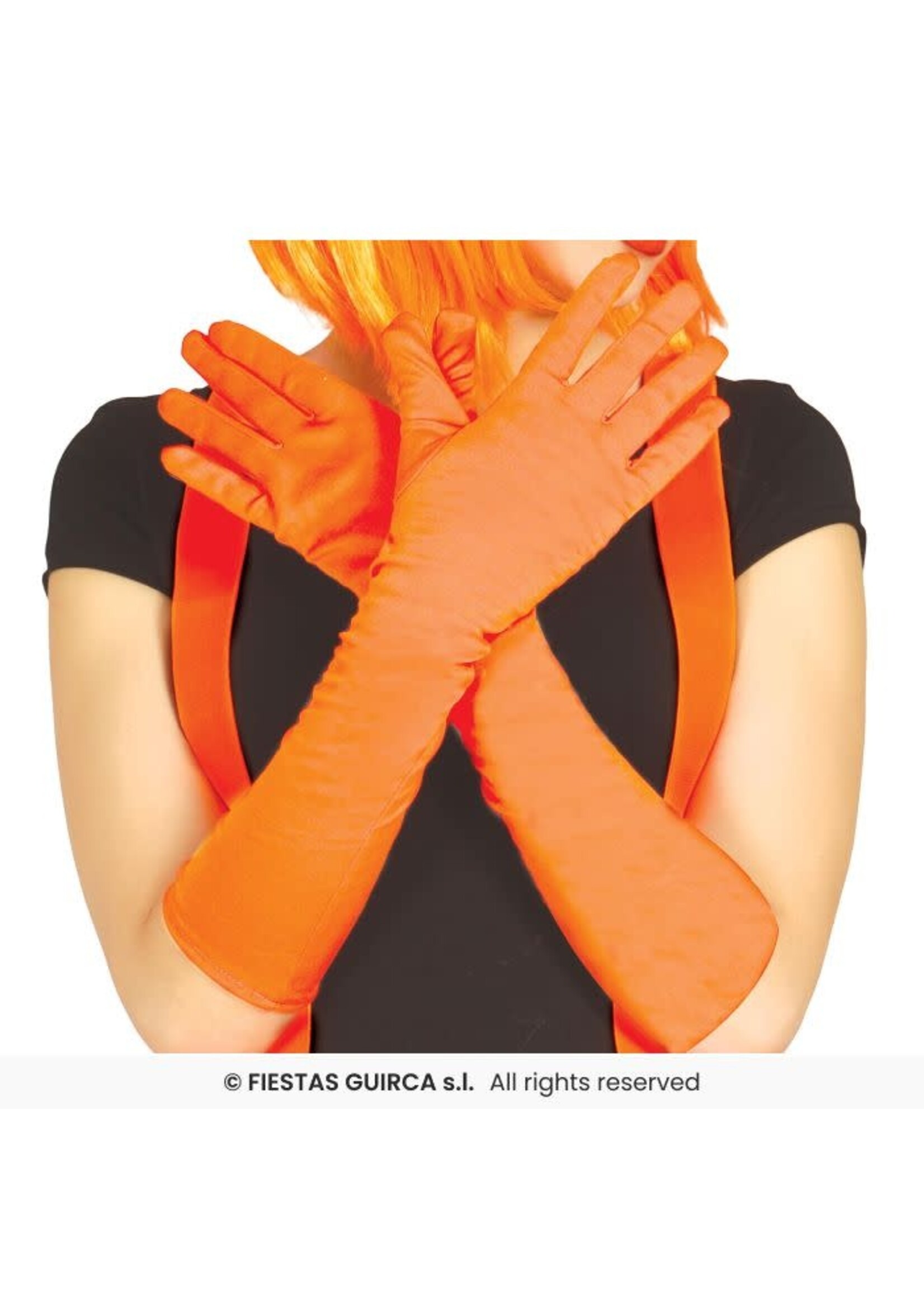 Fiestas Guirca Handschoenen neon oranje