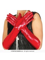 Fiestas Guirca Handschoenen Rood Metallic