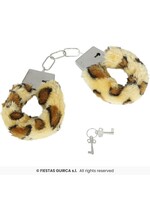 Feestkleding Breda Handboeien pluche dierenprint
