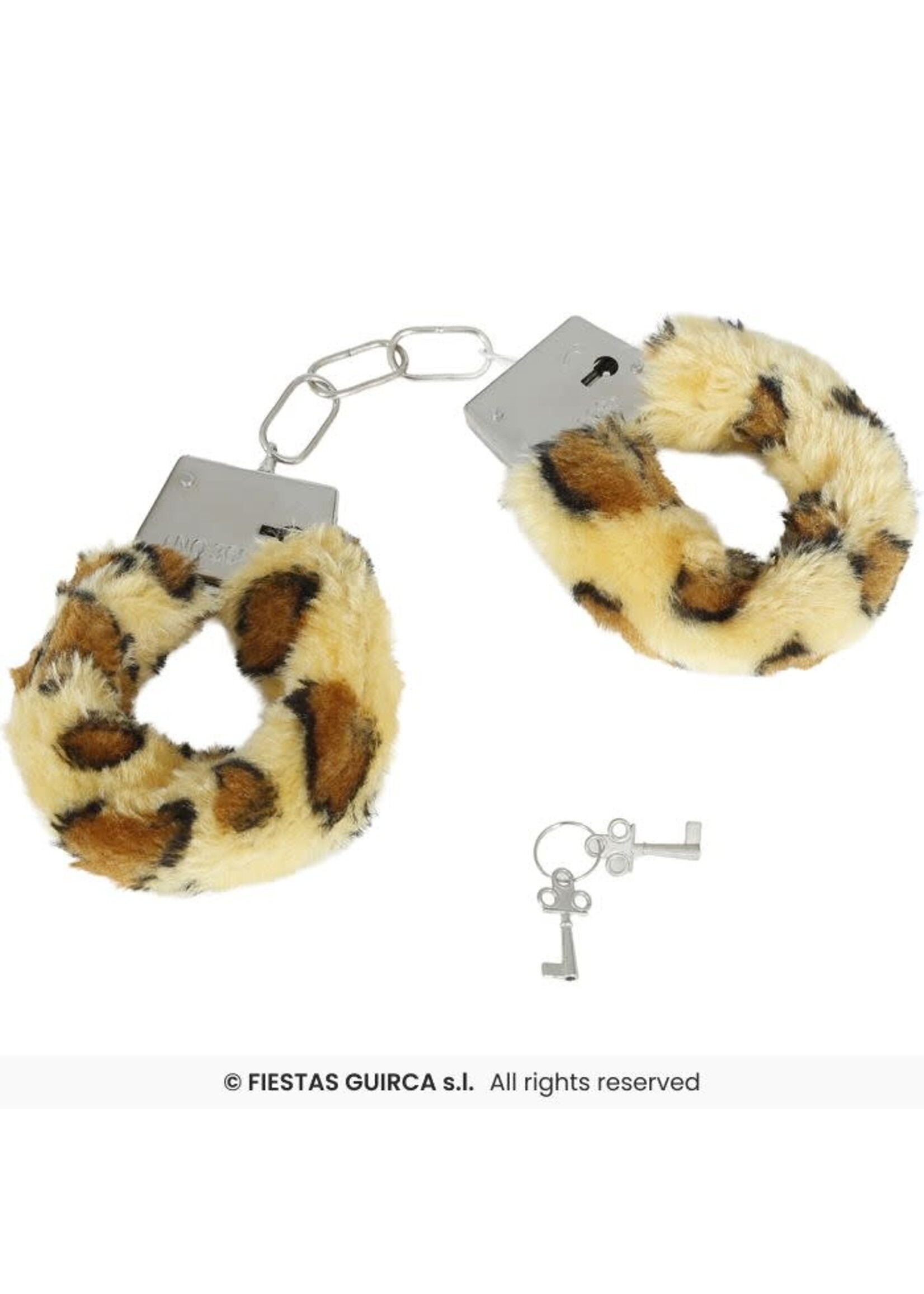 Feestkleding Breda Handboeien pluche dierenprint