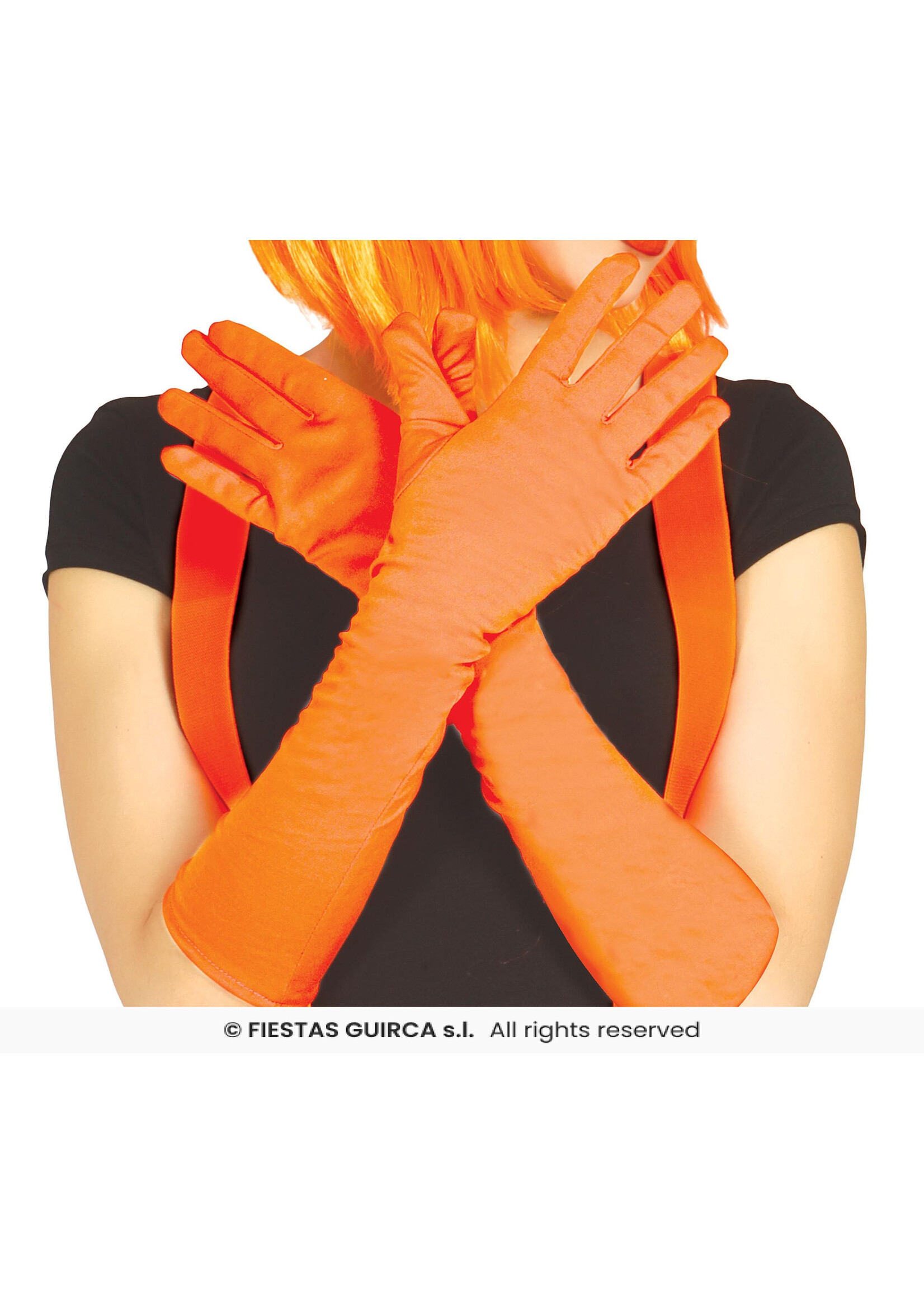 Fiestas Guirca Handschoenen neon oranje