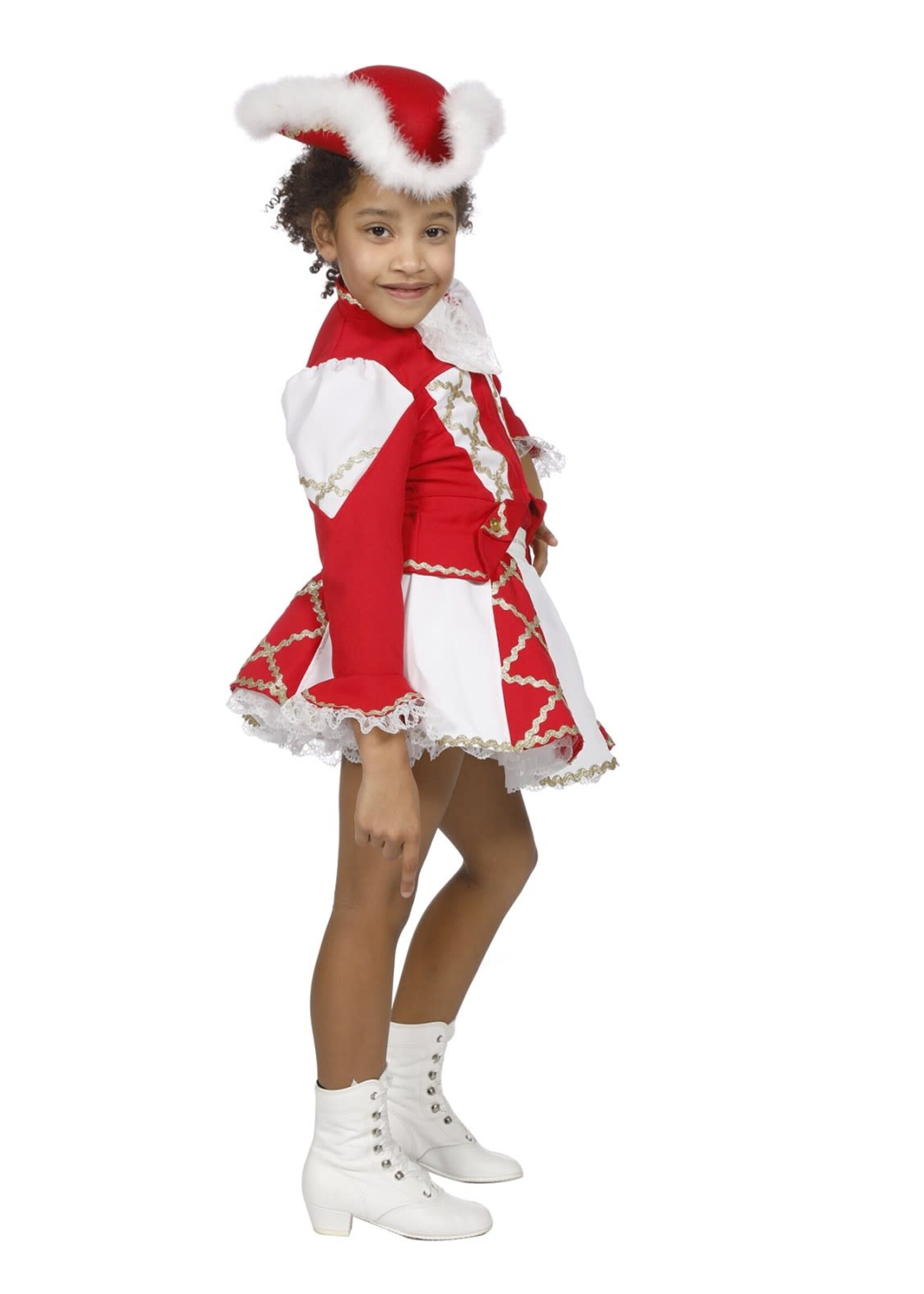 Wilbers & Wilbers Kinderkostuum dansmarietje bi-stretch rood
